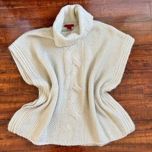 Krimson Klover Cable Turtleneck Poncho Sweater